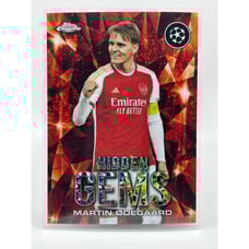 2023-24 Stadium Club Chrome UEFA Martin Odegaard HIDDEN GEMS Red Case hit SSP