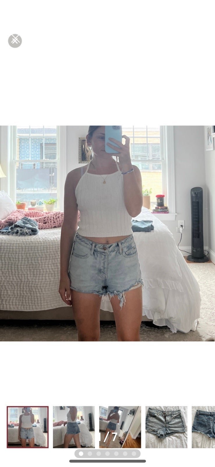 100% cotton denim shorts 2 tone (25)