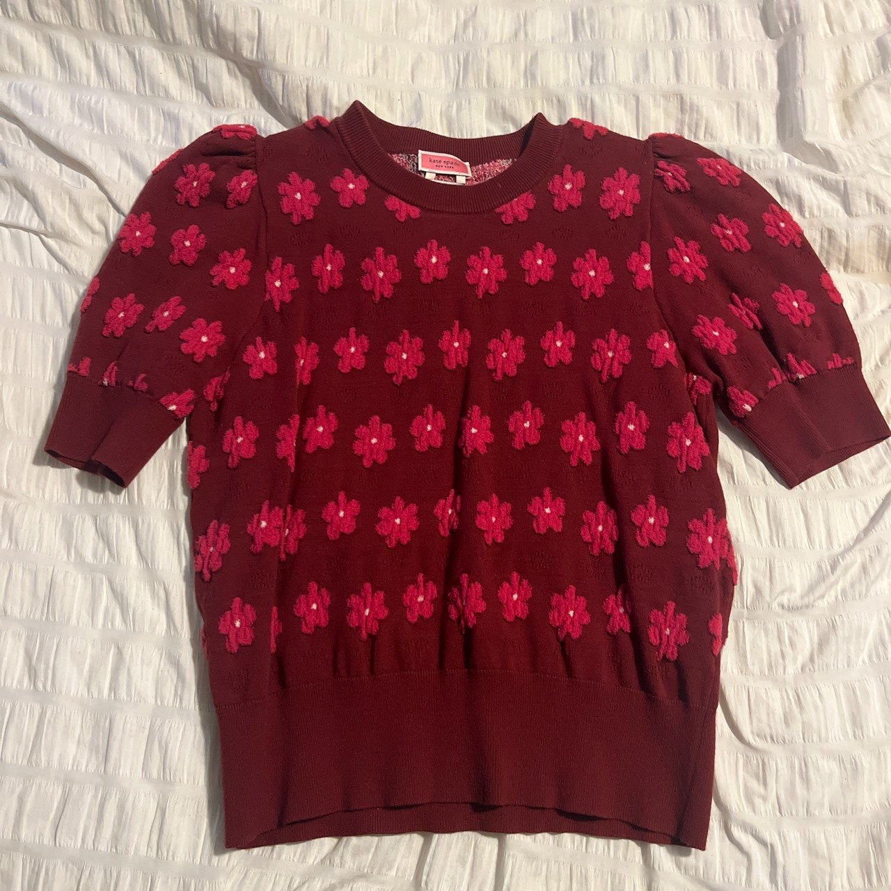 Kate Spade Floral Cropped Sweater