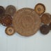 Wicker basket boho wall decor (12 medium sz,1 large sz)!