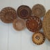 Wicker basket boho wall decor (12 medium sz,1 large sz)!