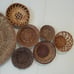 Wicker basket boho wall decor (12 medium sz,1 large sz)!