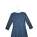 Lafayette 148 Penelope Striped Midi Dress Size 8 Womens Blue Tie Waist V Neck