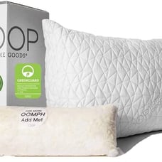 1 Coop Home Goods Original Loft Pillow Queen Size Bed Pillow Memory Foam Filling