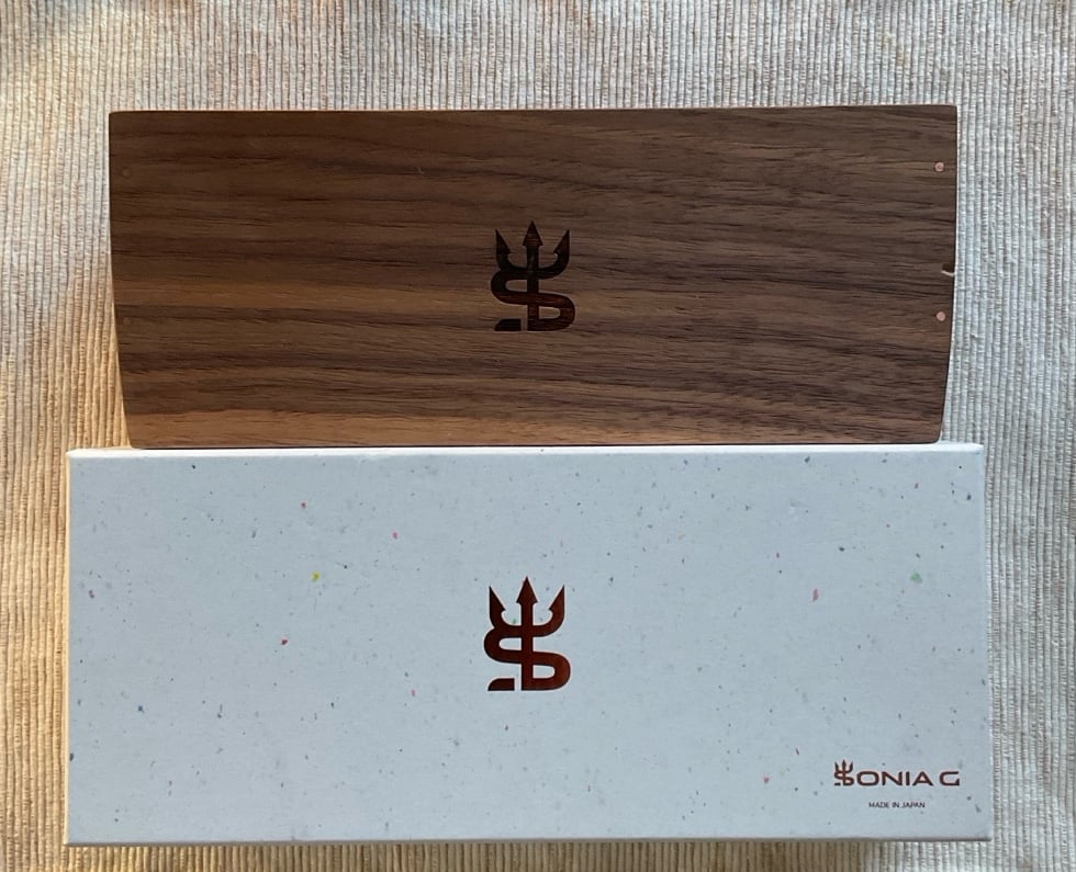 Sonia G Walnut Brush Holder