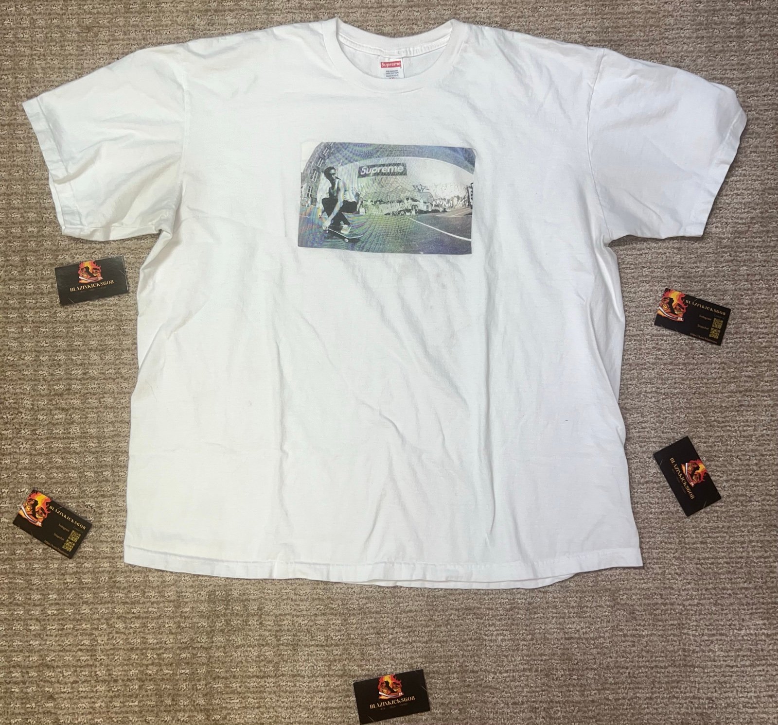 Supreme tee white