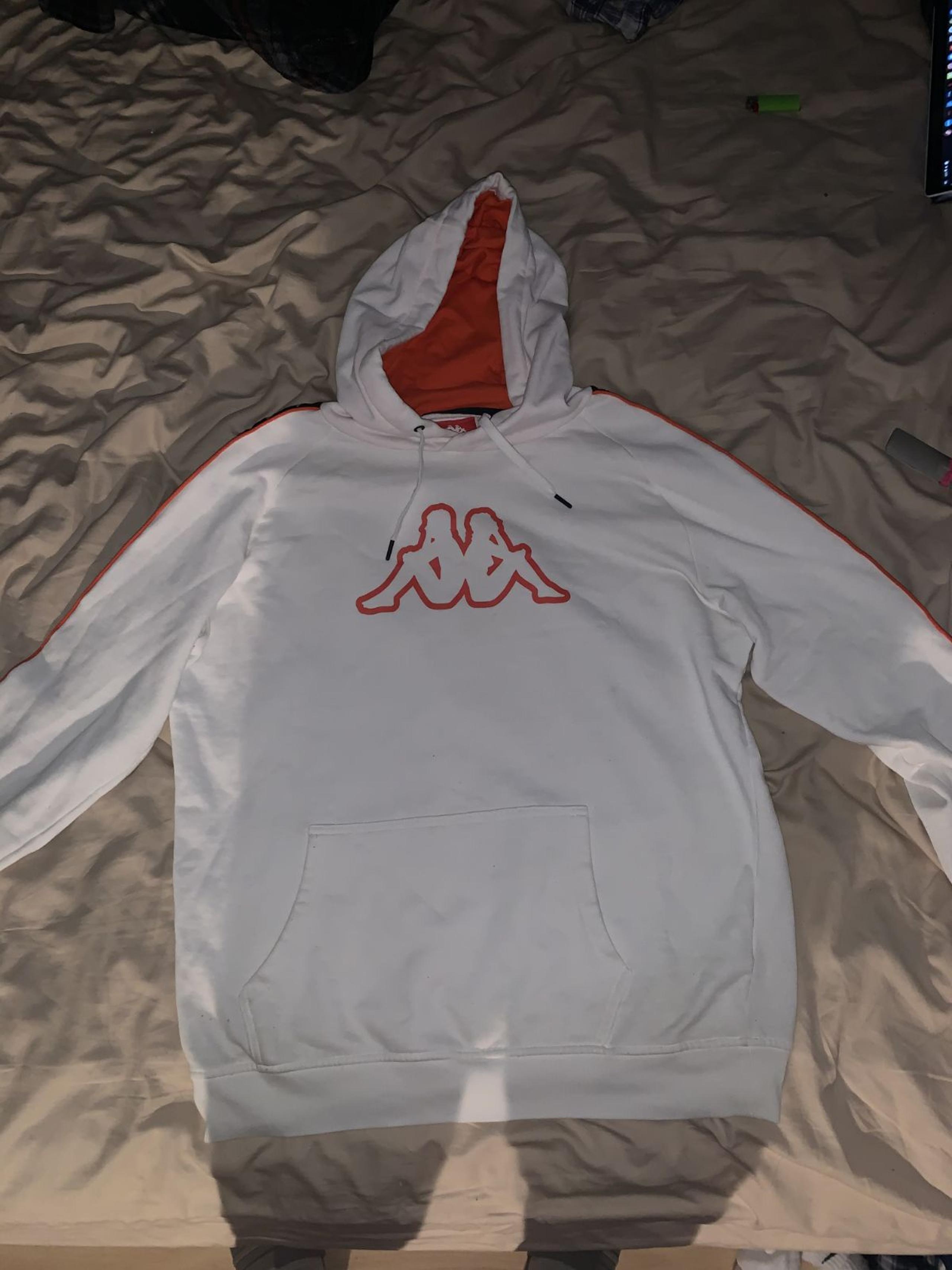 white kappa hoodie