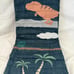 2 pc FAO Schwarz Jurassic Twin Quilt and Sham Set NIP
