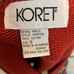Vintage Koret Sweater Vest Size Small V Neck Button Front Argyle Pattern