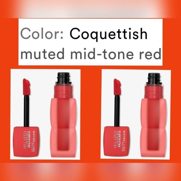 Maybelline Set of 2 Matte Lip Tints NEW 0.17oz x2