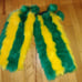 Faux Fur Leg Warmers w/Cuff Cover/Tassels & Cheese Head By Foamation. Go Pack Go