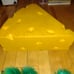 Faux Fur Leg Warmers w/Cuff Cover/Tassels & Cheese Head By Foamation. Go Pack Go