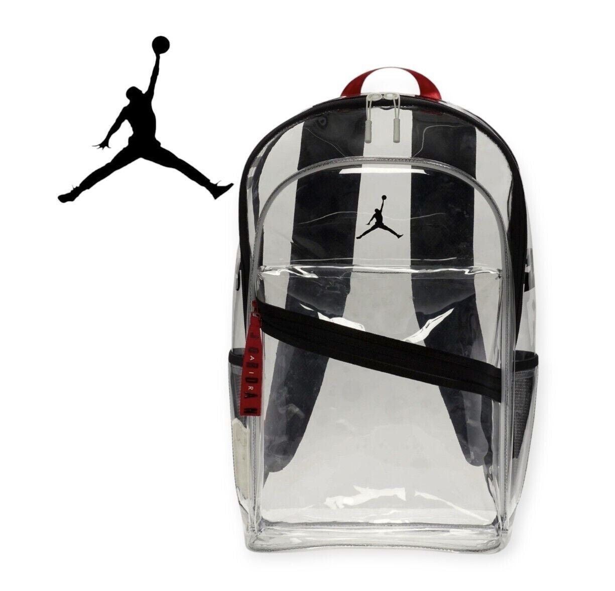 Nike Air Jordan Clear Air Patrol Backpack Black Red Jumpman