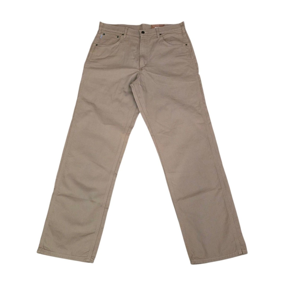 Carhartt Canvas Carpenter Jean Loose Fit Mens 36x36 Gold Khaki B159 Workwear
