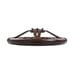 NEW JDM UNIVERSAL 350MM DARK WOOD STYLE Acrylic Deep Dish 6 Holes Steering Wheel