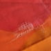 Vintage Cannon Royal Family Seven Seas Wavy Full Flat Sheet Muslin Orange Red