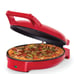 Round Skillet, 2 Cooking Surfaces, 12 Inch, Red Pizza Maker Machine Pizza Oven