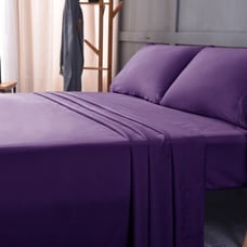 Ultra Soft Bamboo Sheet King Purple