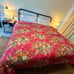 Vintage Ralph Lauren Aylesbury Textured King Comforter Vintage Red Floral