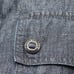 Lauren Jeans Co. Ralph Lauren LRL Denim Jacket Womens L Long Sleeve Cotton/Linen
