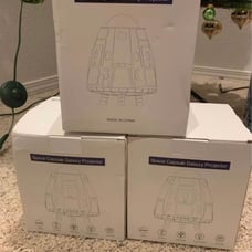 x3 Space Capsule Galaxy Projectors With Remotes- For Adults Or Kids