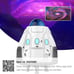 x3 Space Capsule Galaxy Projectors With Remotes- For Adults Or Kids
