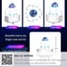 x3 Space Capsule Galaxy Projectors With Remotes- For Adults Or Kids