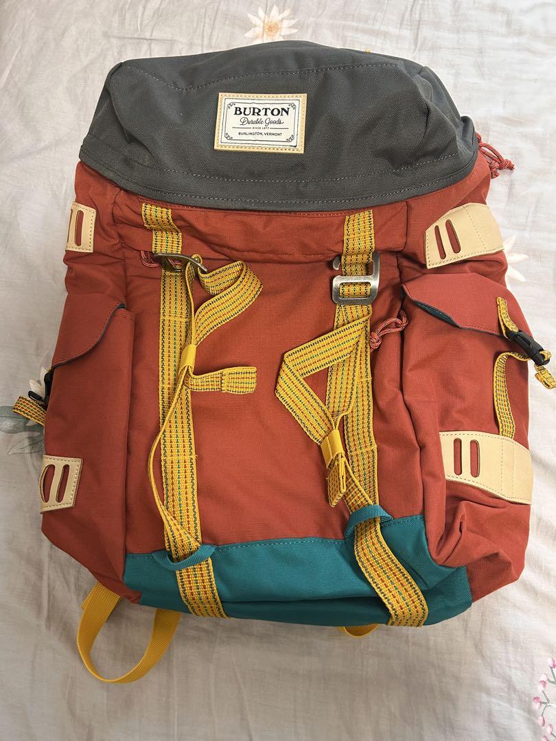 BURTON Backpack in Orange/Grey/Turquoise
