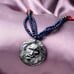 Hematite Carved Lion Head Shungite, Lapis & Red Lepidisis Olapa Bead Necklace