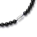 Hematite Carved Lion Head Shungite, Lapis & Red Lepidisis Olapa Bead Necklace