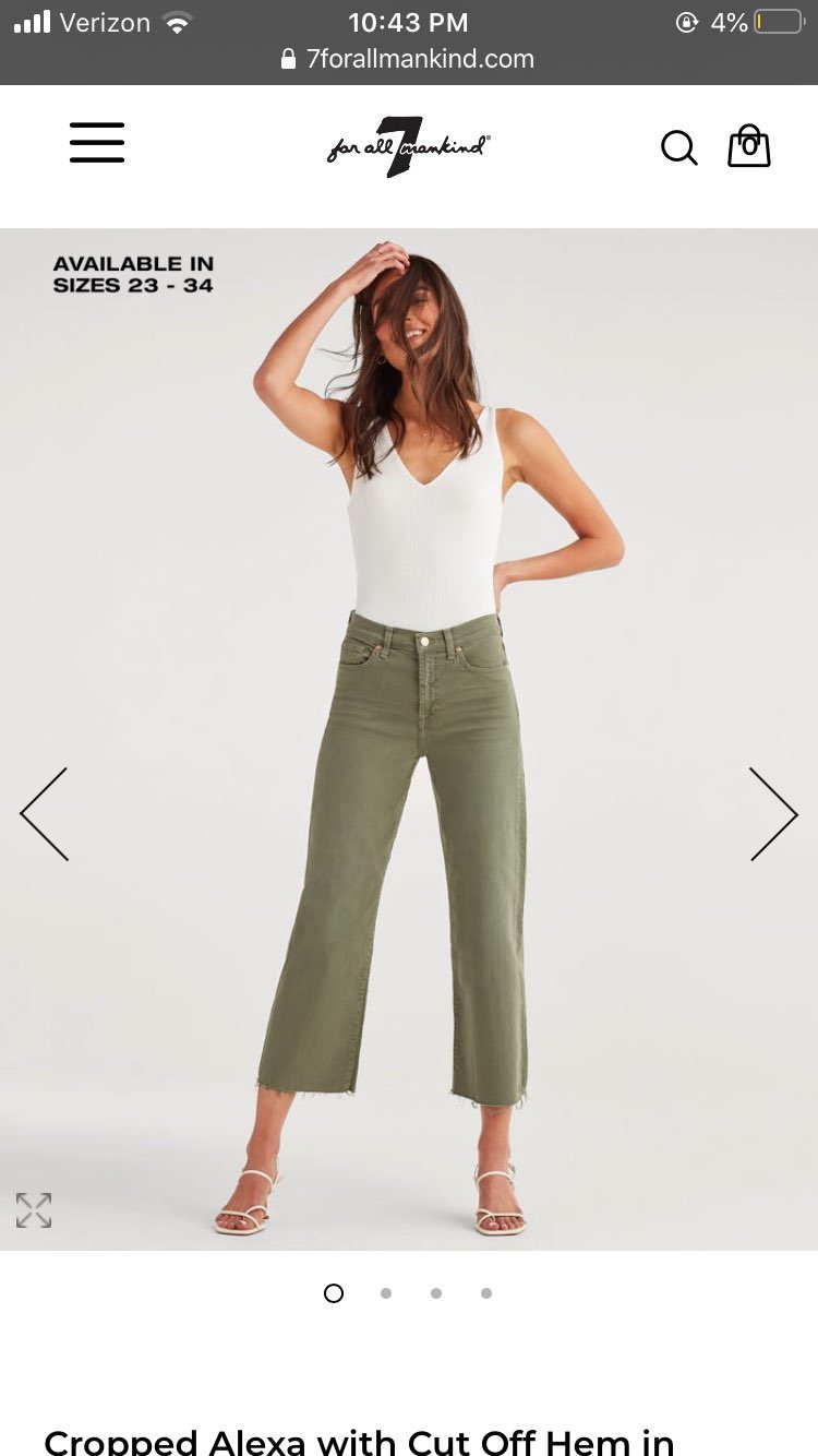 7 for All Mankind Cropped Jeans