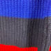 NWOT ISABELLA D Sweater Women M/L ITALY Wool Blend Stripe Cowl Neck Long Slv