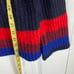 NWOT ISABELLA D Sweater Women M/L ITALY Wool Blend Stripe Cowl Neck Long Slv