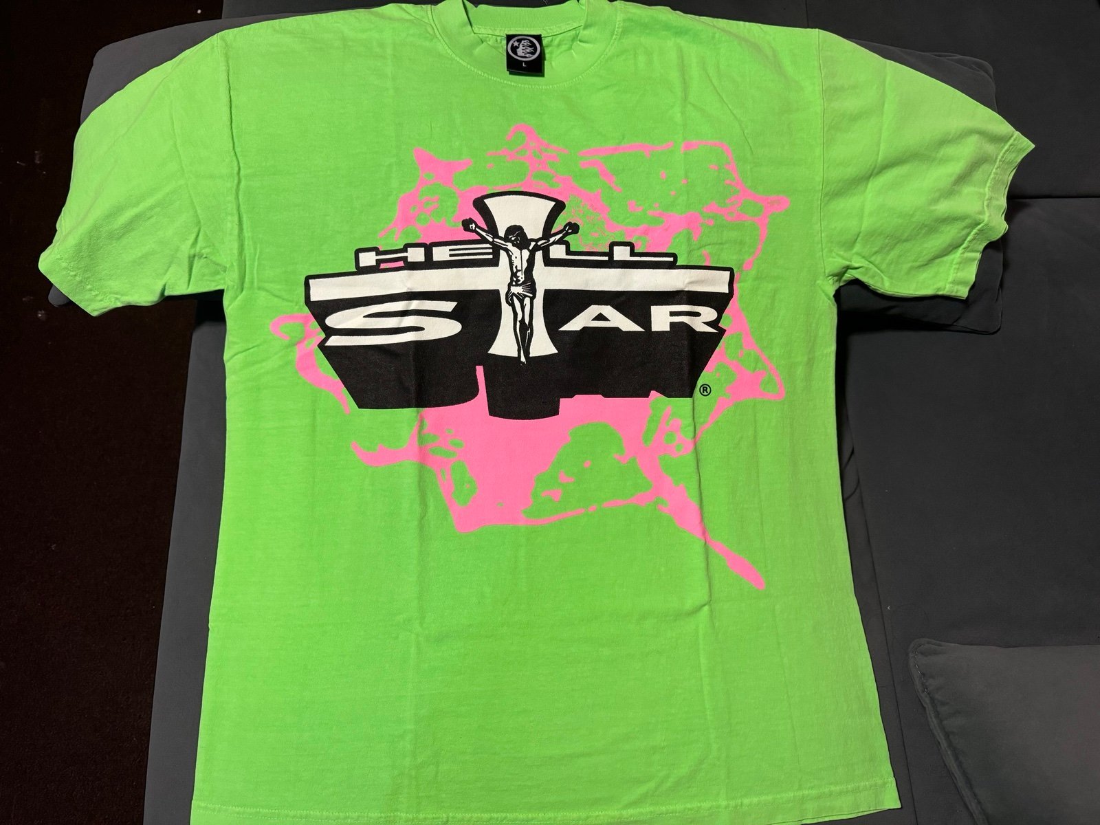 Hellstar Jesus Emblem T-shirt Size Large