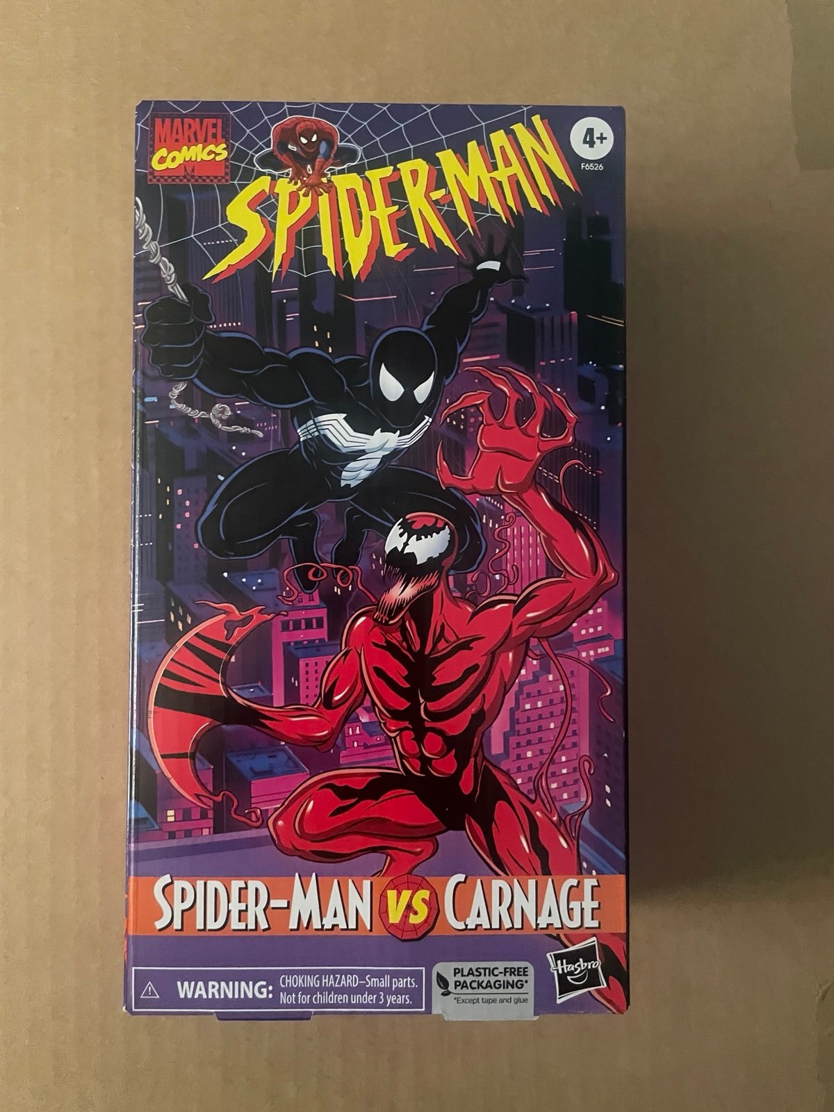 Marvel Legends VHS Spider-Man vs Carnage 2 pack