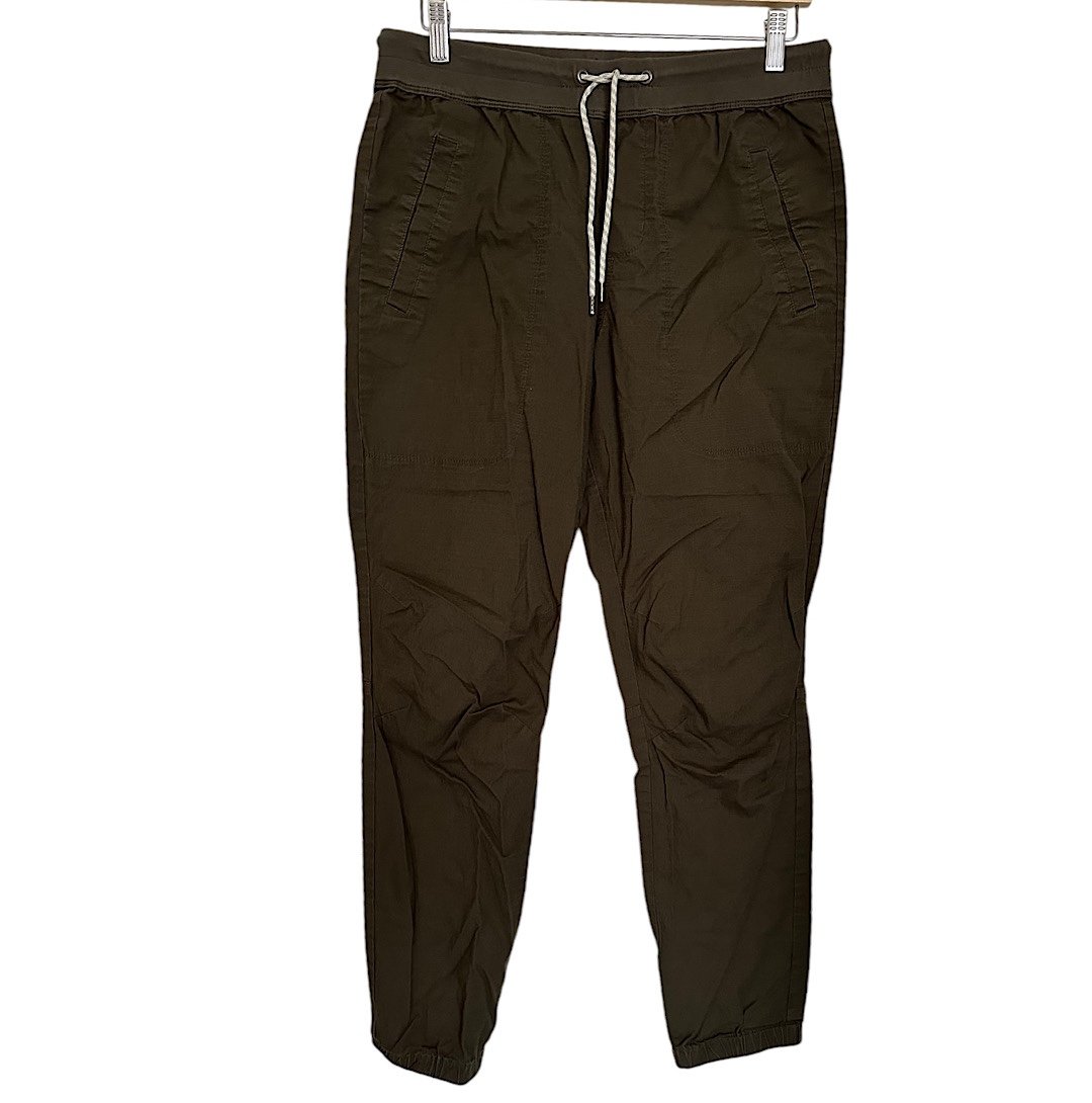 Vuori Ripstop Traveler Jogger Pants Green Organic Cotton Men’s V434 Stretch L