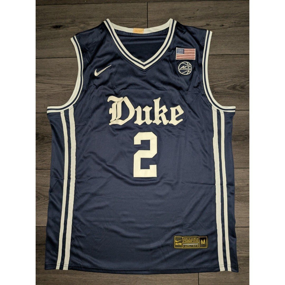 Cooper Flagg #2 Duke Blue Devils Stitched Jersey Men's Medium