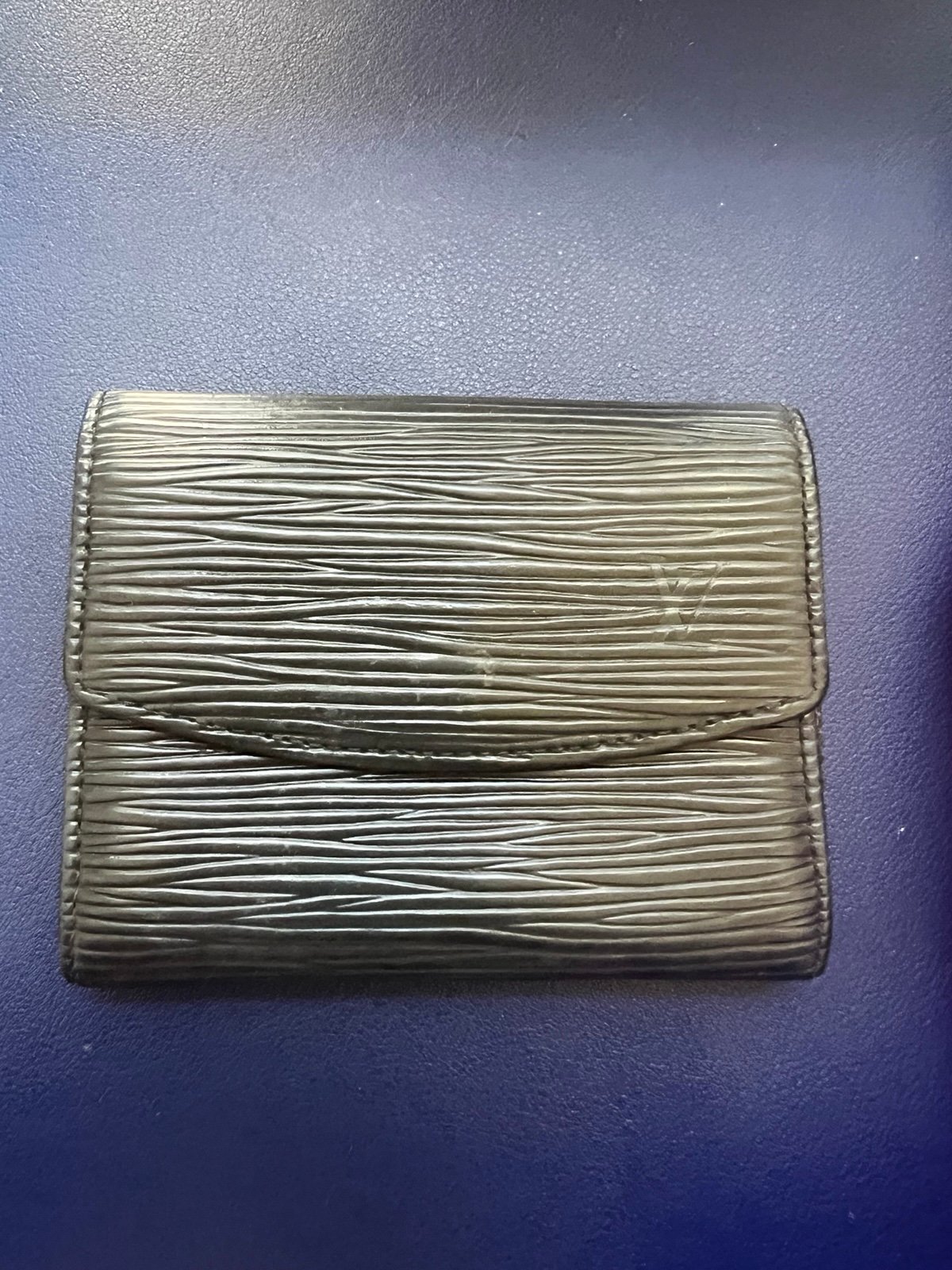 Louis Vuitton EPI Black Coin Card Purse Unisex