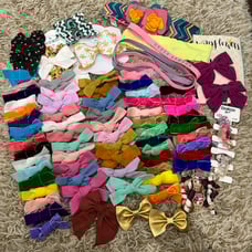 Bundle of 80 Girls Hair Bows Clips