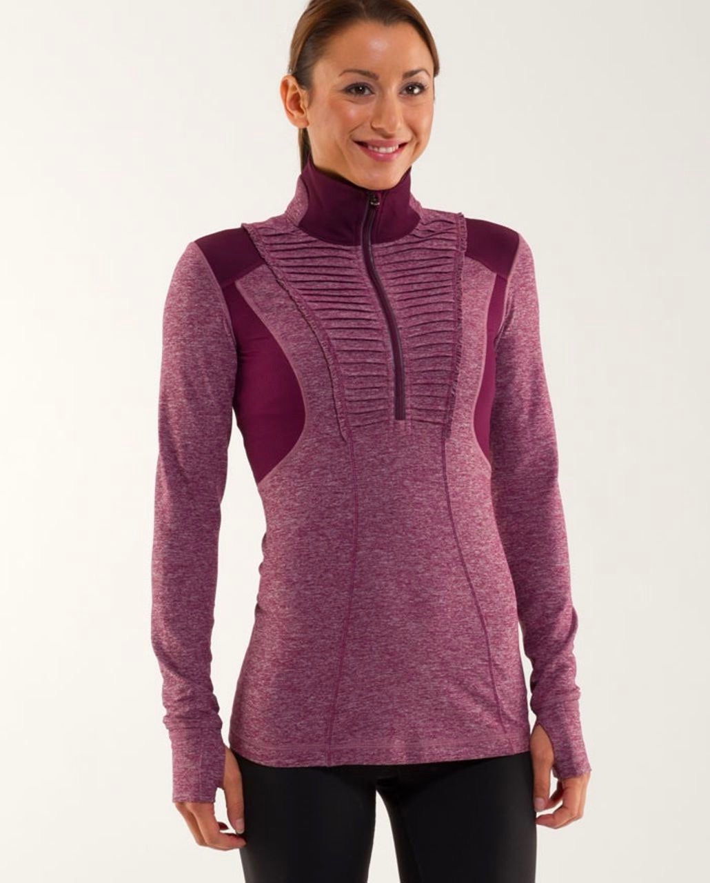 Lululemon Run Your Heart Out Pullover - Heathered Purple