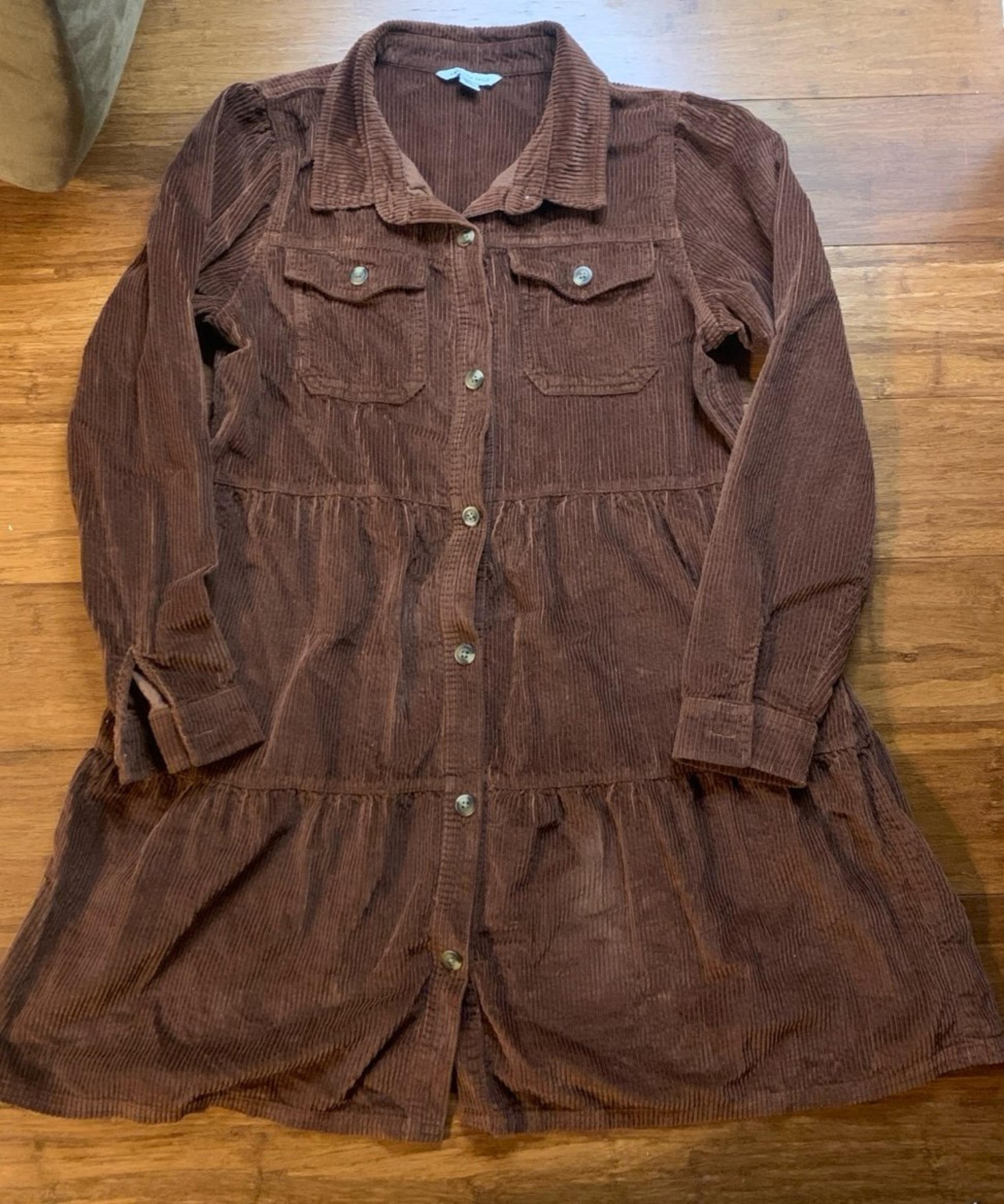American eagle women’s small corduroy button down dress