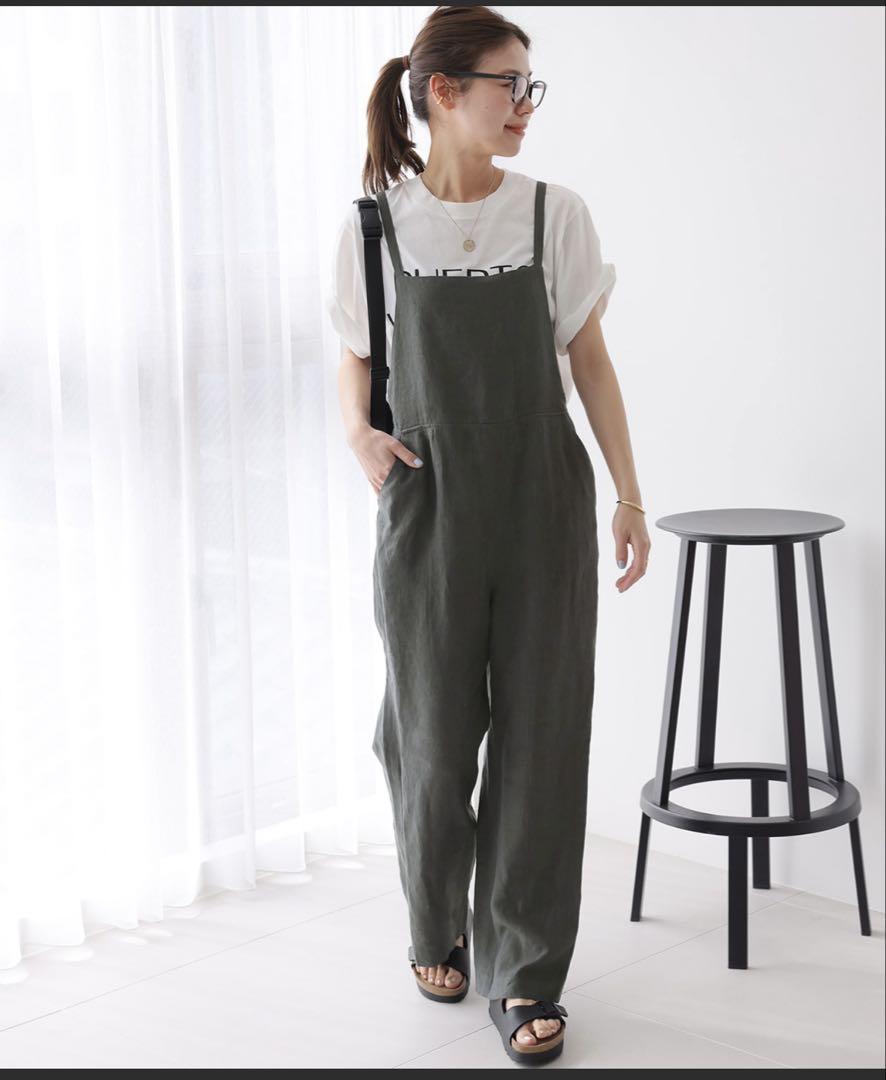 Relume No.14 French Linen Salopette, Size 36, Gray
