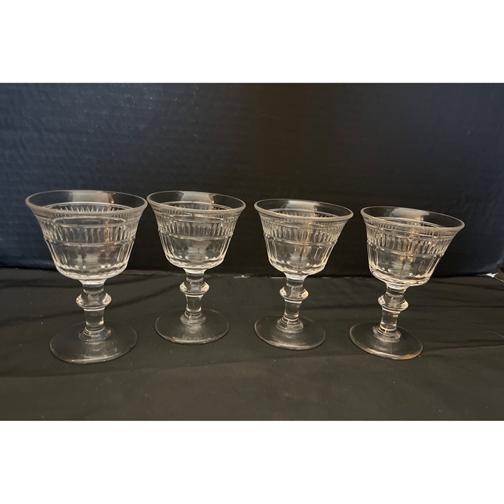 Waterford Collection by Duncan Miller Footed Liquior Cocktail Glasses Set of 4