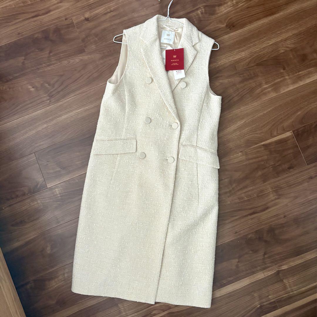 Amaca Long Gilet, Unused with Tag, Size 38