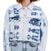 Zara blue bleached cropped no stretch denim jacket M
