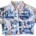 Zara blue bleached cropped no stretch denim jacket M