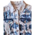 Zara blue bleached cropped no stretch denim jacket M
