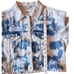 Zara blue bleached cropped no stretch denim jacket M