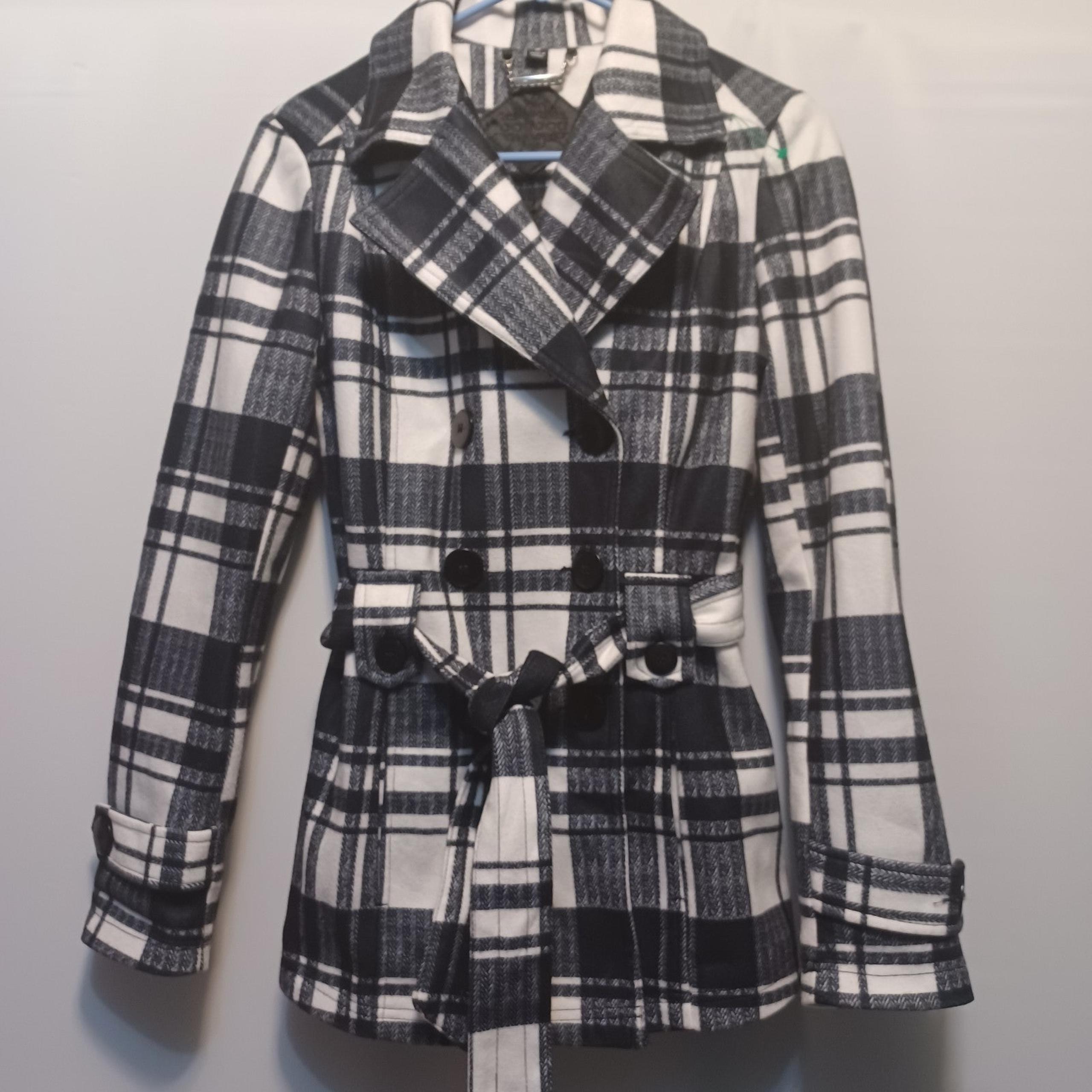 Jou jou size small plaid Pea coat