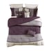 Madison Park Palisades 7 Piece Faux Suede Comforter Set in Purple queen